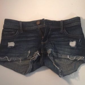 Low Rise Denim Shorts